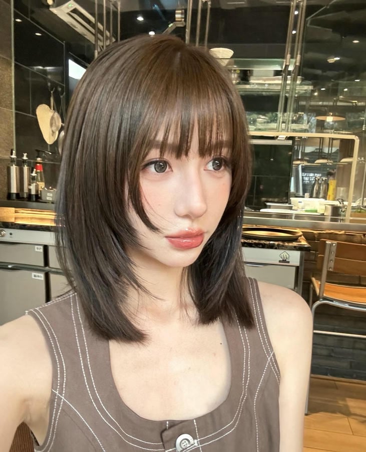 tóc ngắn nữ mặt tròn che khuyết điểm