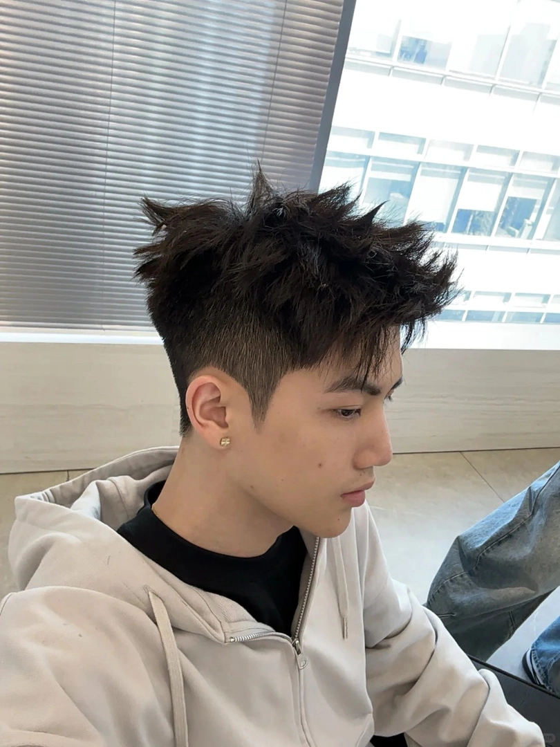 tóc spiky sidepart