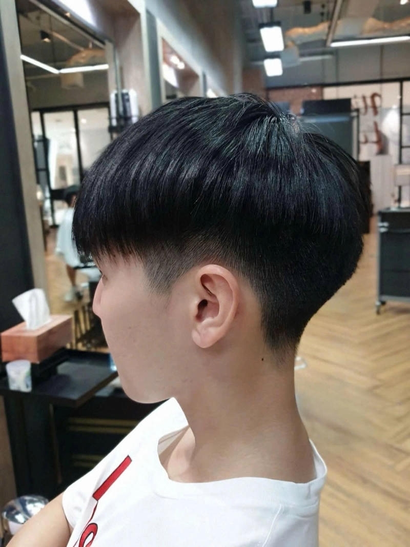 tóc two block layer ngắn