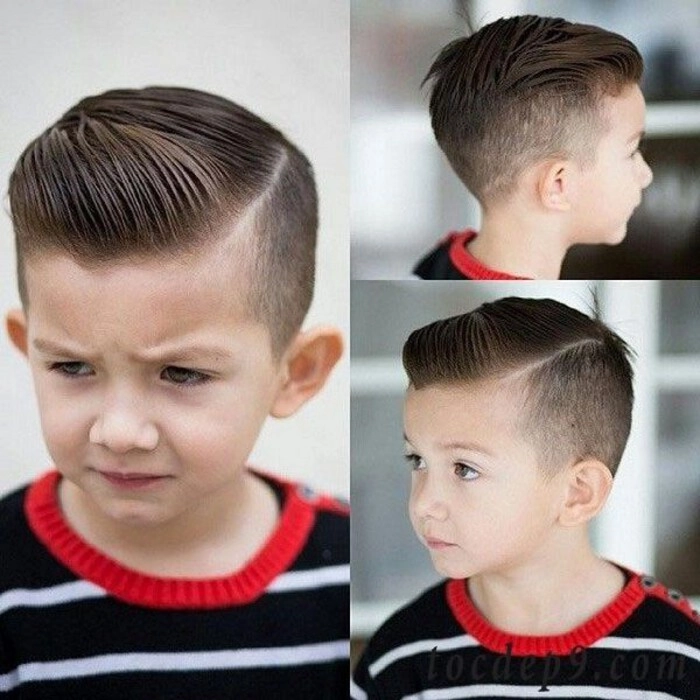 tóc undercut em bé