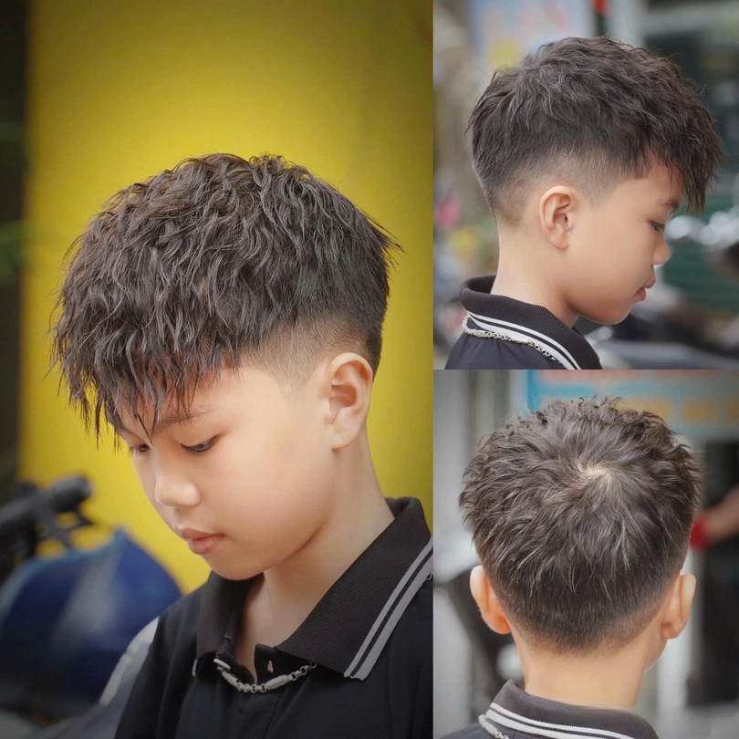 tóc xoăn đẹp cho bé trai