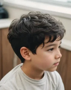 uốn tóc cho bé trai
