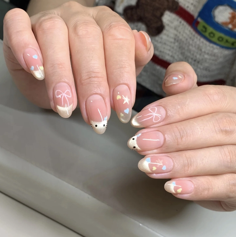 vẽ móng tay các mẫu nail đơn giản dễ thương