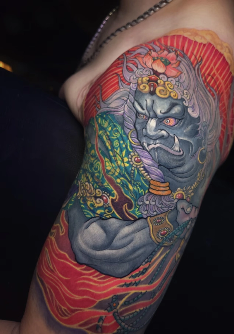xăm hình bất động minh vương