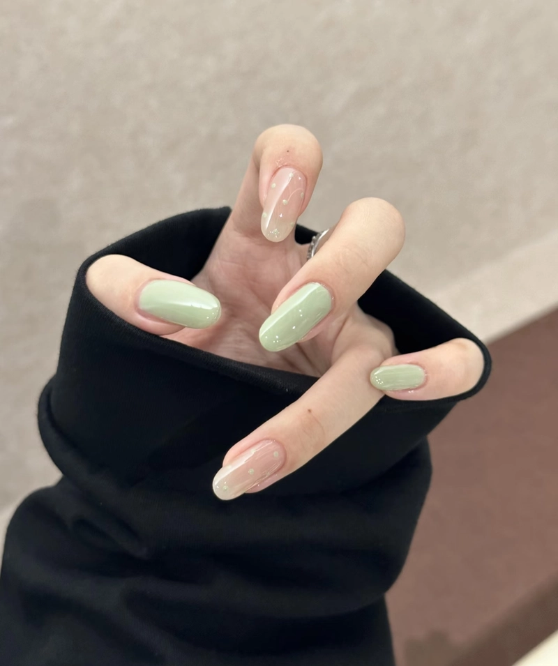 xanh bơ nail cute