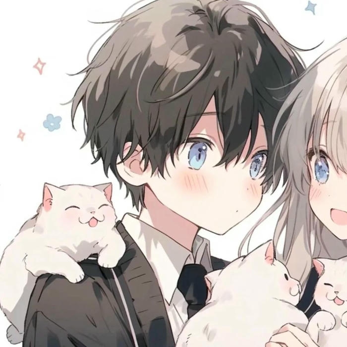 14 hình nhẹ nhàng avatar đôi anime dễ yêu