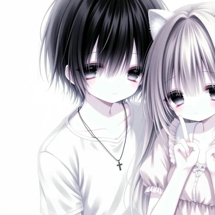 4 cute avatar đôi anime phong cách