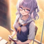 Ảnh nữ học sinh anime dịu dàng