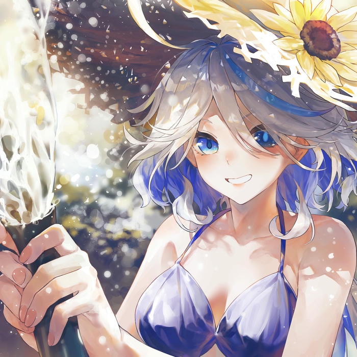 Anime mặc bikini phong cách mùa hè