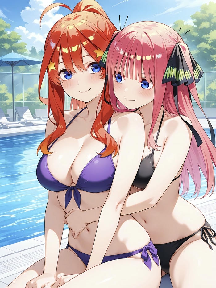 Gái anime bikini dễ thương trẻ trung