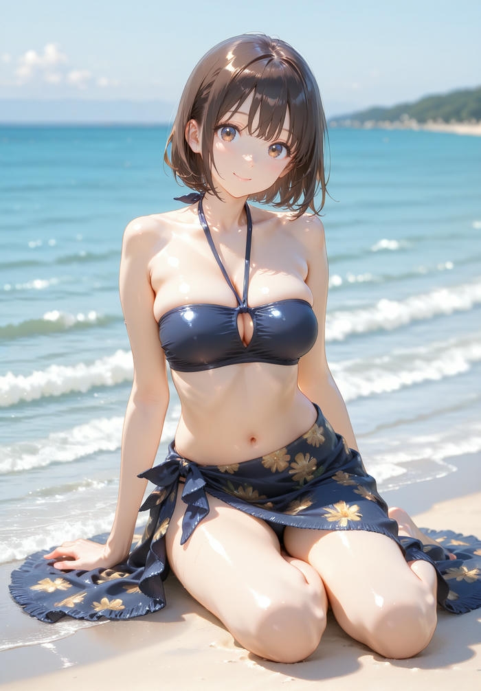 Gái anime mặc bikini đáng yêu