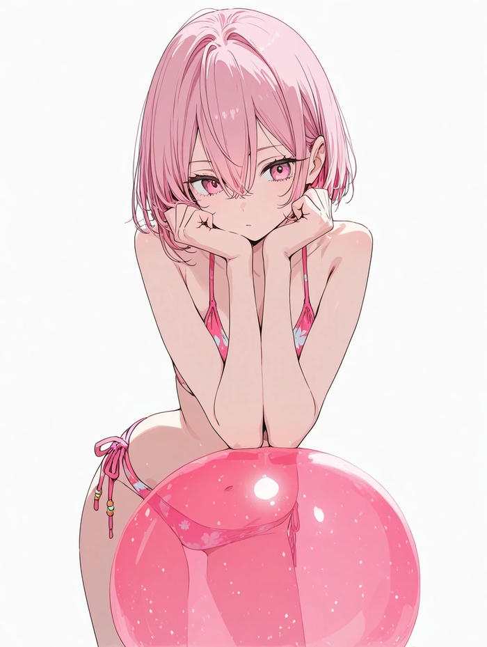 Hình ảnh anime nữ bikini phong cách nhẹ nhàng