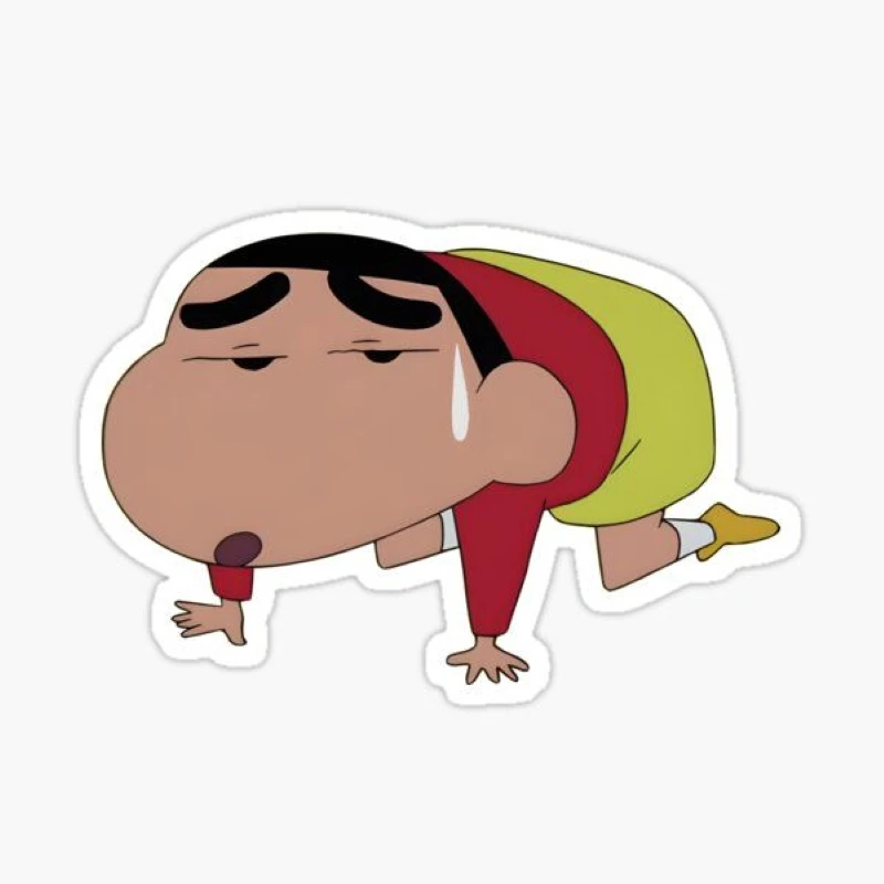 Hình ảnh nhãn dán Shin Chibi sinh động
