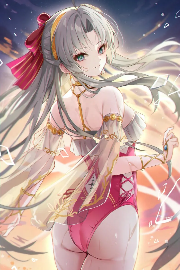 Nữ anime quyến rũ được khắc họa trong hình ảnh đẹp