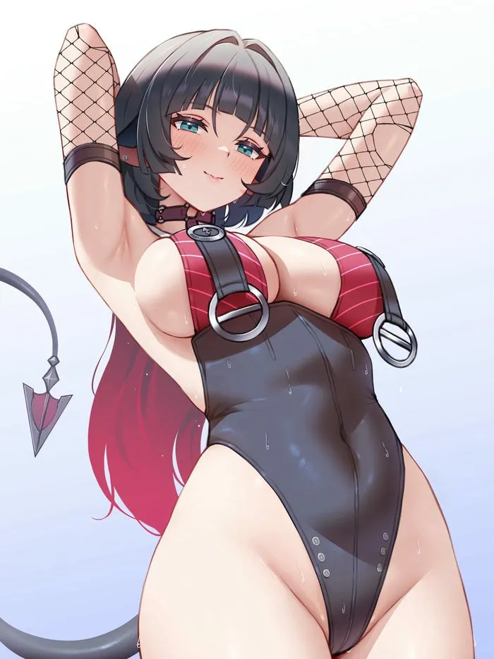 Nữ anime quyến rũ hiện diện trong hình ảnh nghệ thuật