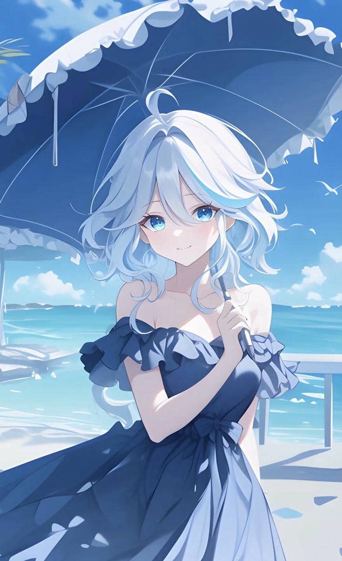 ảnh anime 3d đơn giản