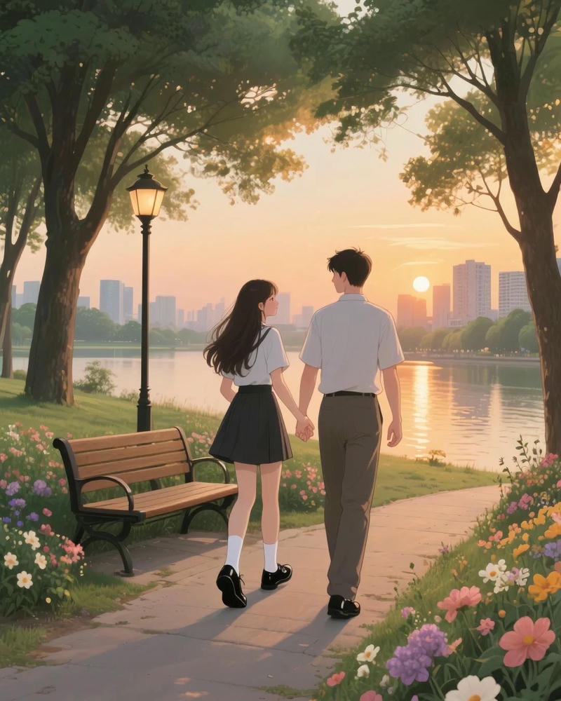 ảnh anime cặp đôi chibi