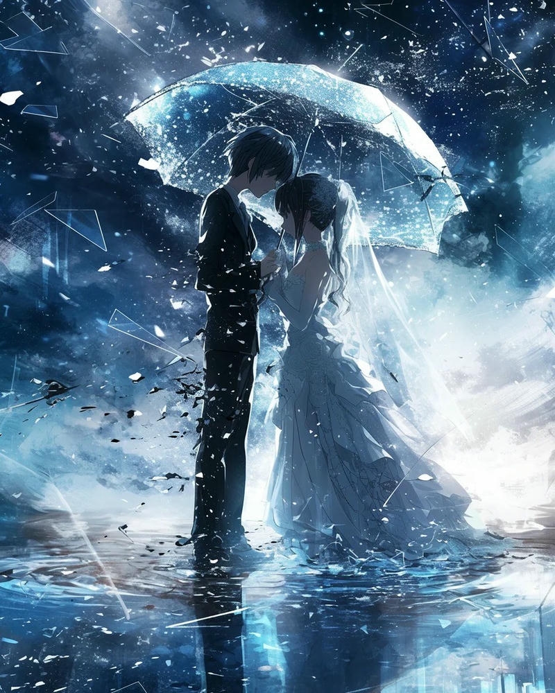 ảnh anime cặp đôi hạnh phúc