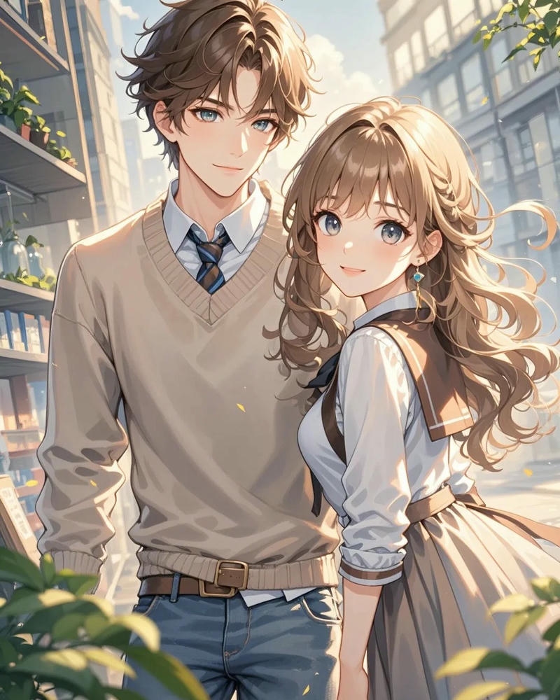 ảnh anime cặp đôi nghệ thuật