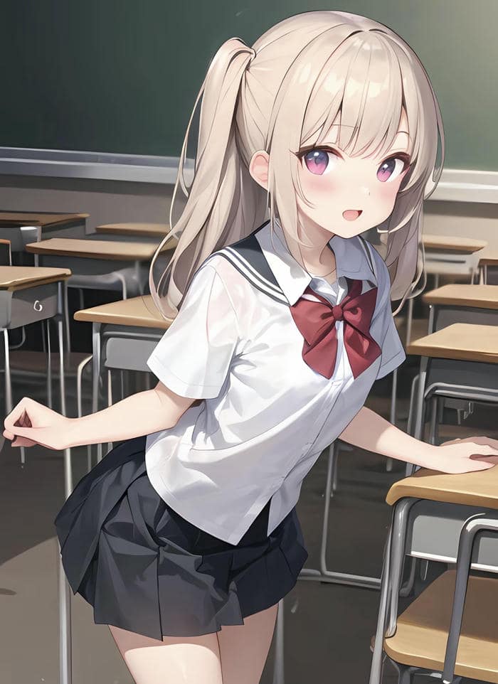 ảnh anime học sinh tươi sáng