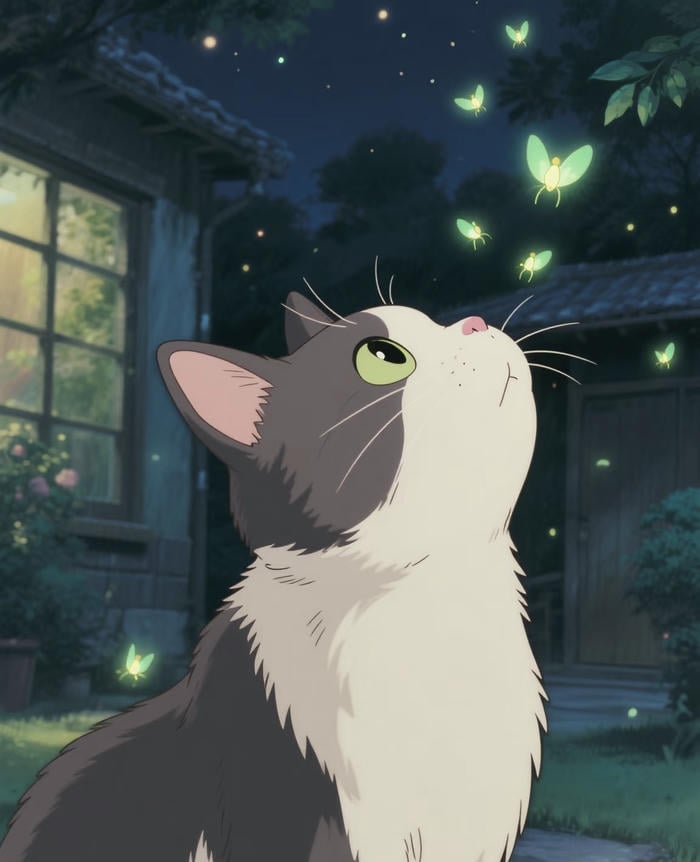 ảnh anime mèo đáng yêu