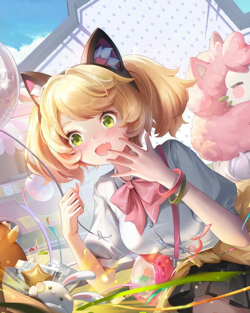 ảnh anime nữ cute pastel