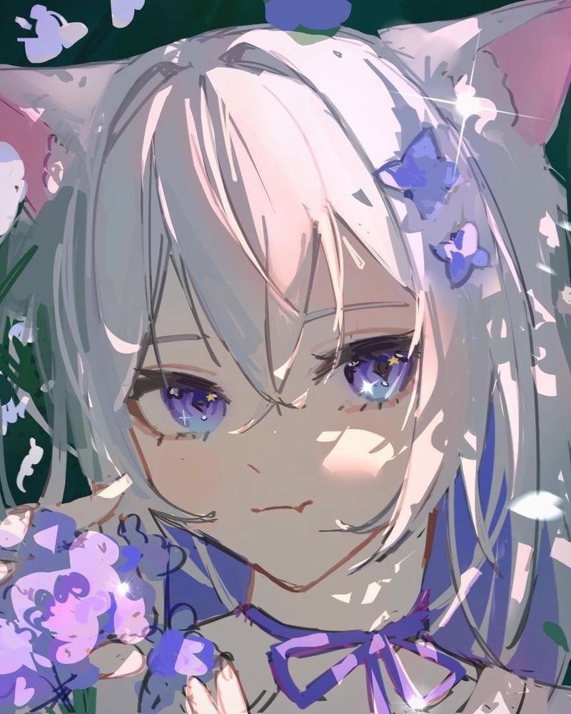 ảnh anime nữ cute tạo dáng