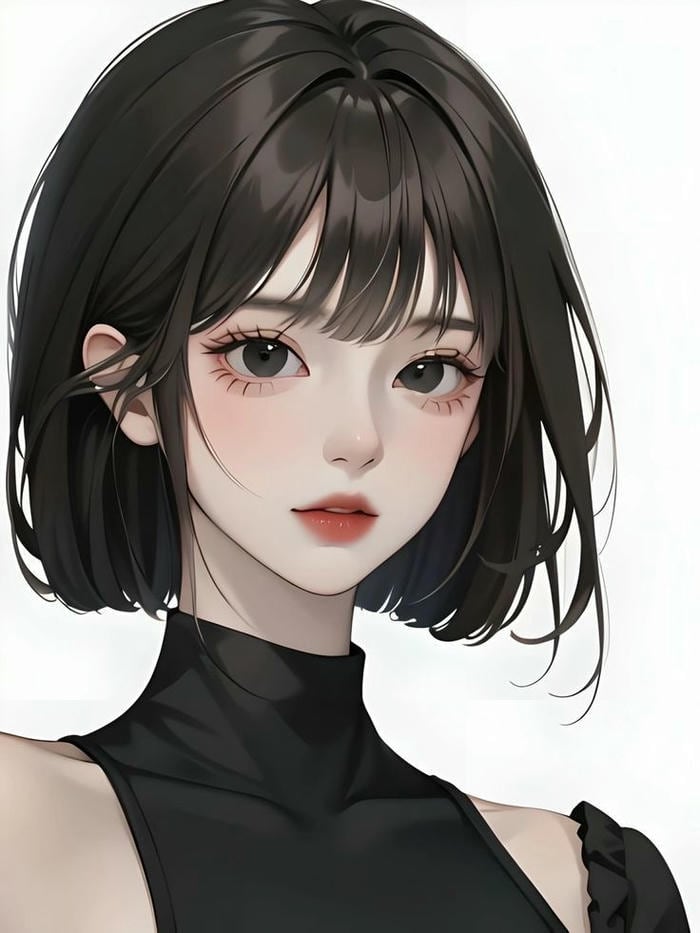 ảnh anime nữ mái ngắn đẹp mắt