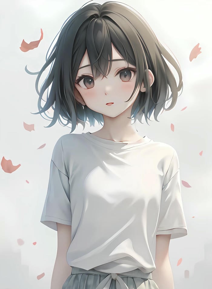 ảnh anime nữ tóc ngắn thu hút