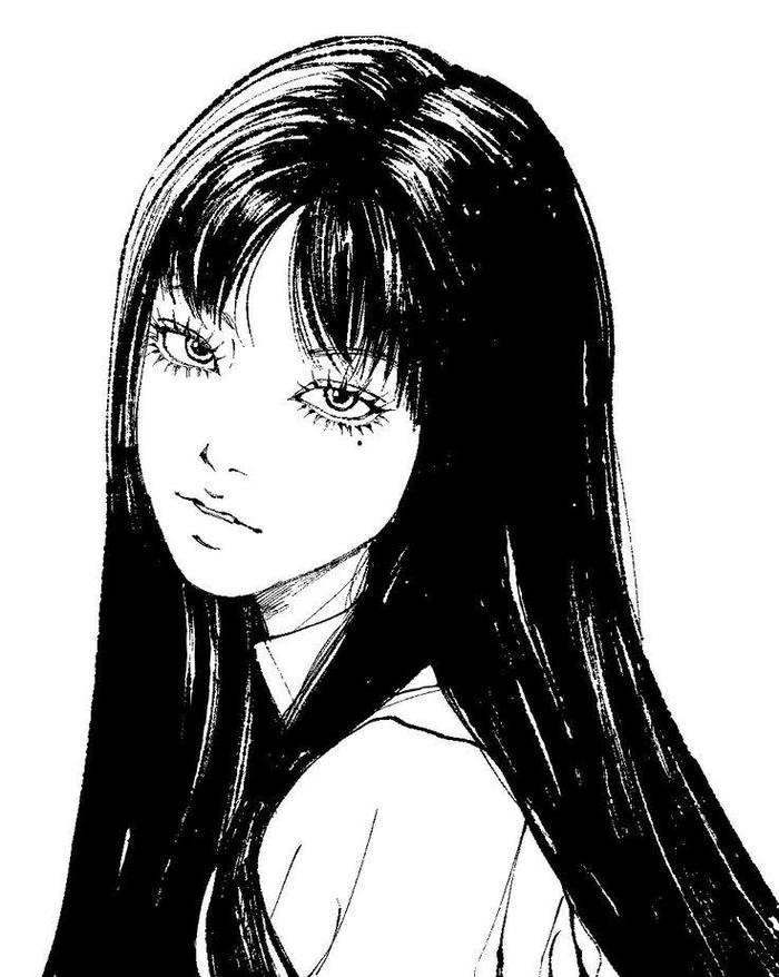 ảnh anime nữ trắng đen phong cách tối giản đẹp lạ