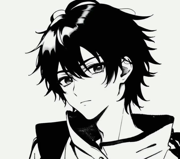 ảnh anime viền đen