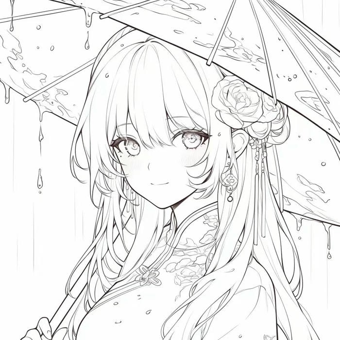 ảnh anime viền mảnh