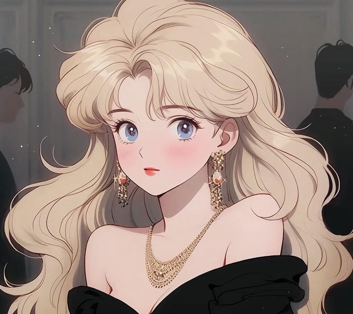 ảnh anime với tóc vàng