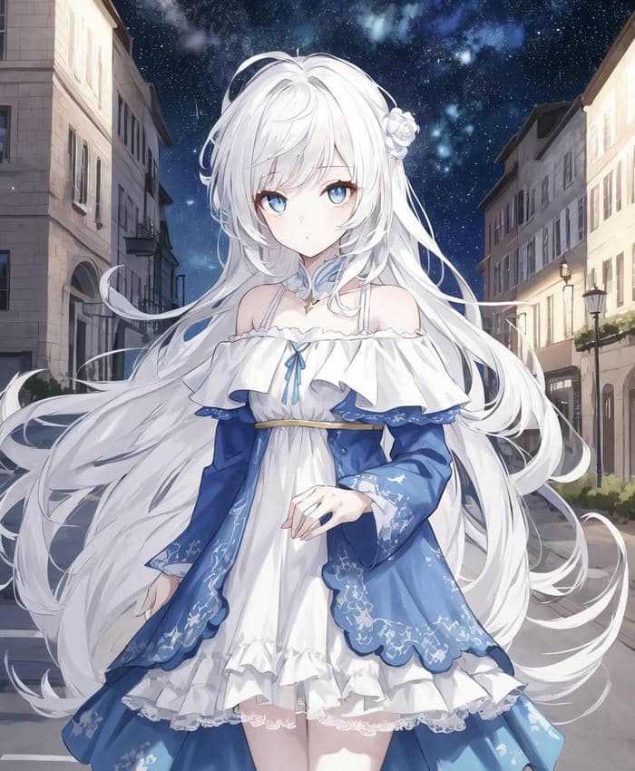 ảnh chất anime công chúa băng giá