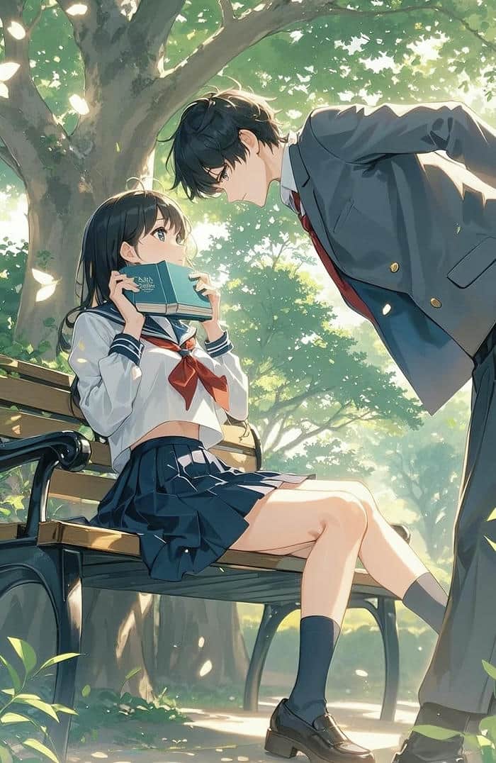 ảnh chất anime học đường