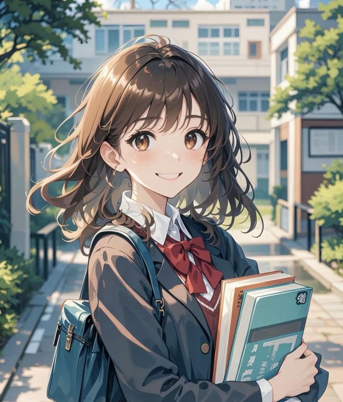 ảnh concept anime trường học