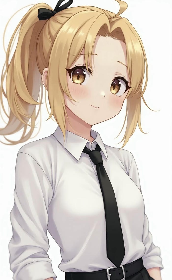 ảnh mô tả anime mái vàng