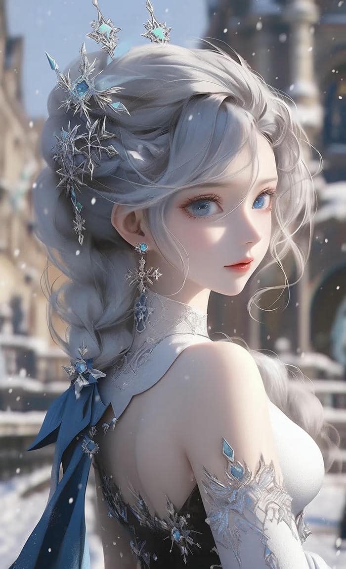 ảnh nghệ thuật công chúa anime trầm