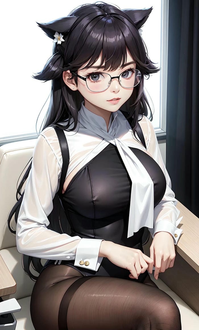 ảnh phối anime dùng kính