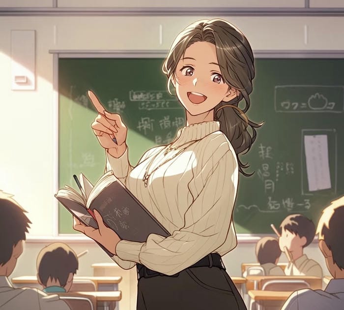 ảnh phối anime giáo viên