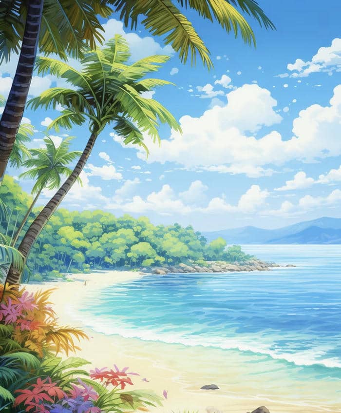 anime biển và mây