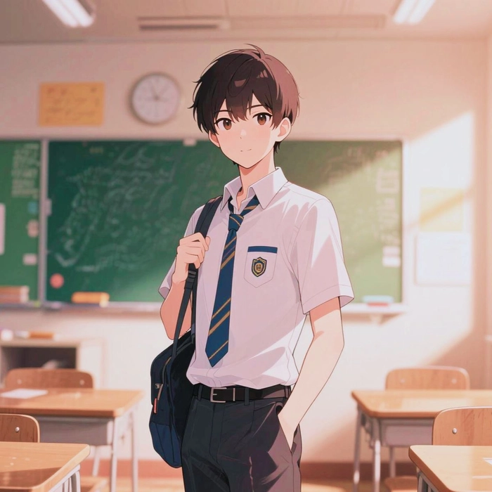 anime boy học đường điển trai và cuốn hút