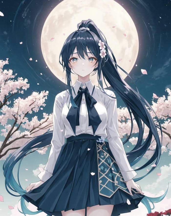 anime girl cô đơn