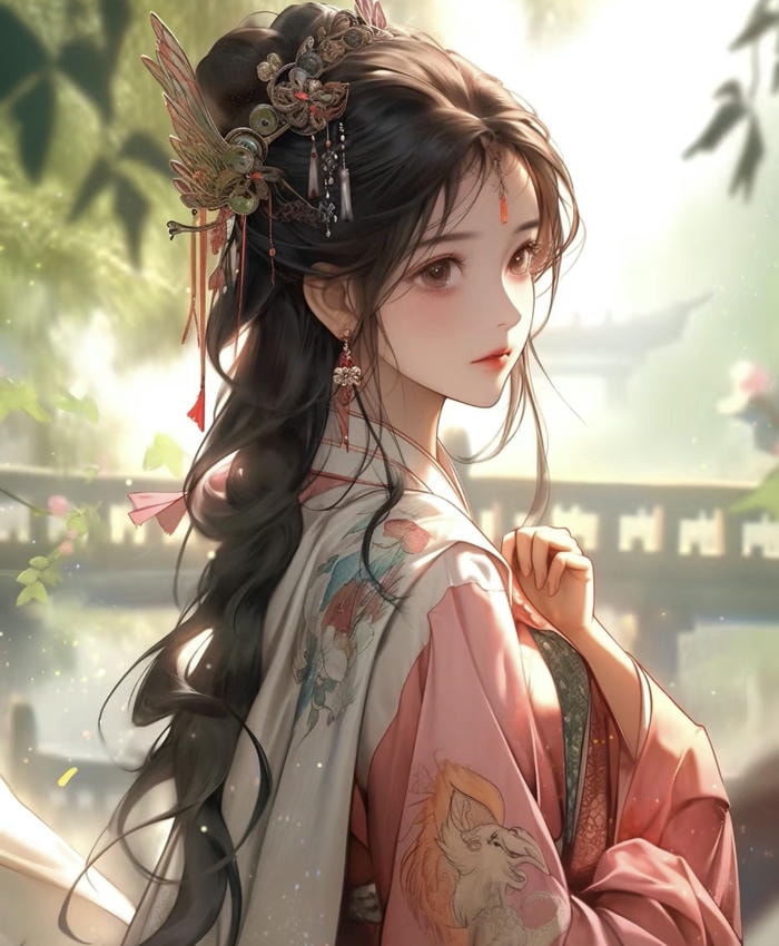anime girl cổ trang nổi bật