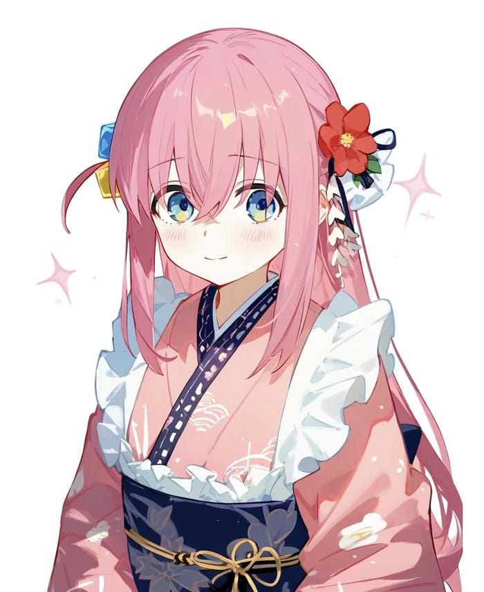 anime girl kimono dễ thương