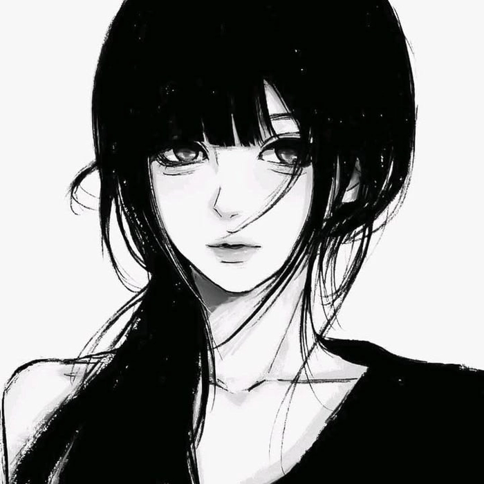 anime girl monochrome tinh tế và đầy cuốn hút