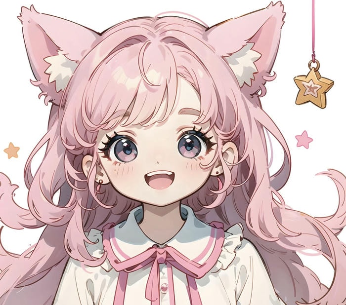 anime girl tóc hồng cuốn hút