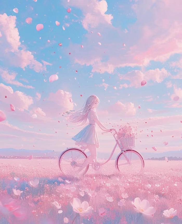 anime giữa không gian hồng