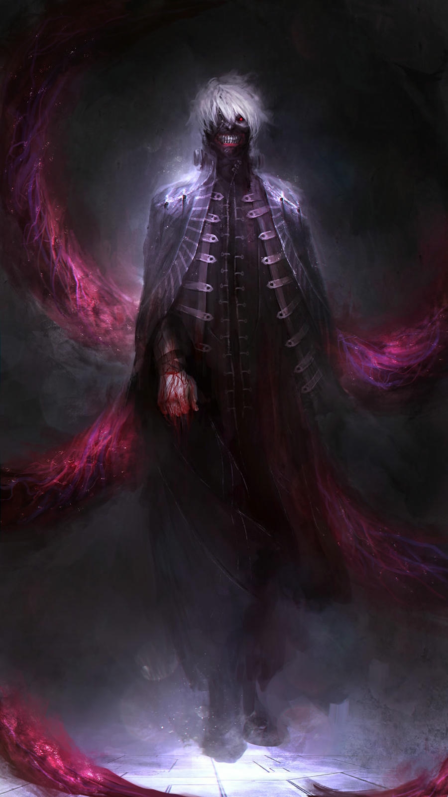 anime nam hình nền tối