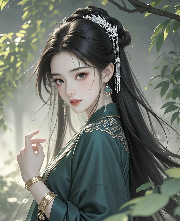 anime nữ cổ trang tinh tế